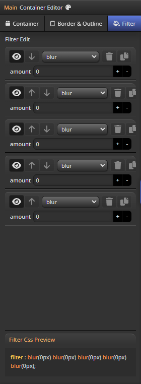 filter panel